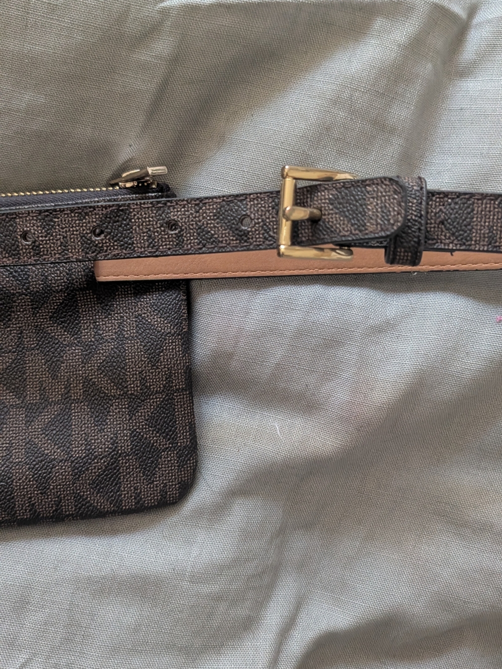Michael Kors Brown Monogram Waist Bag - Picture 3 of 5